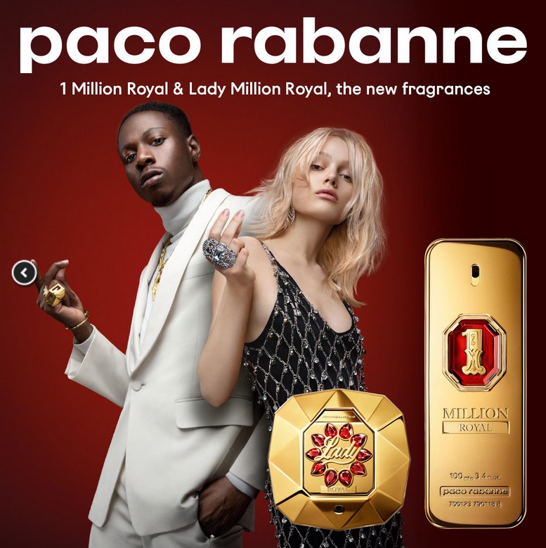Lady Million Royal & 1 Million Royal: as novas fragrâncias desafiantes de Paco Rabanne 1