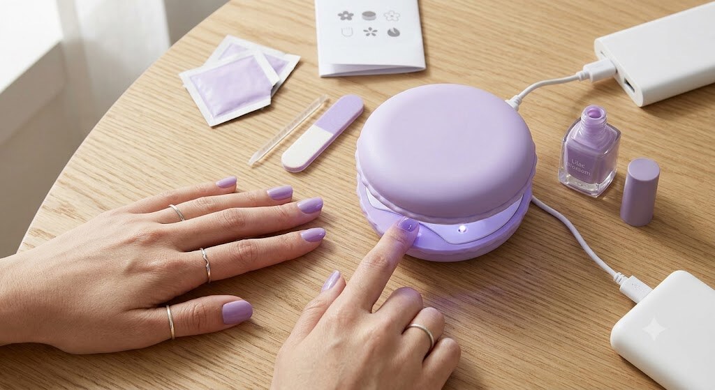 Unhas de Salão em Casa: O Fascínio do Kit Le Mini Macaron Lilac Blossom em Novidades Kit Le Mini Macaron Lilac Blossom